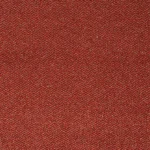 Close-up of red loop pile carpet texture