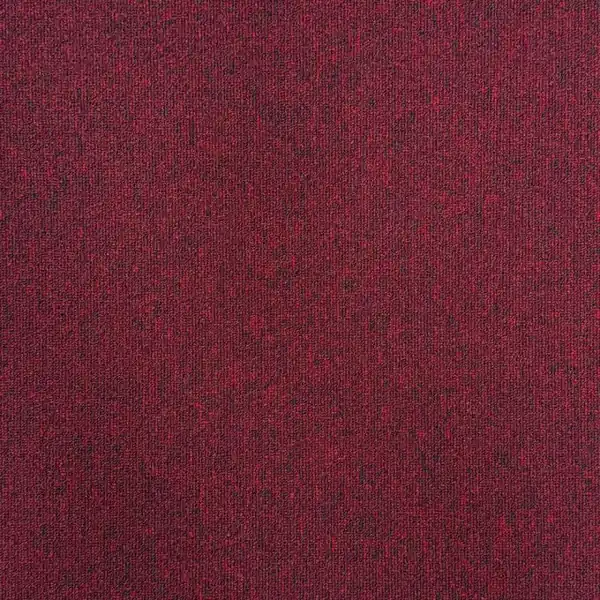Dark red carpet tile with subtle black speckled texture