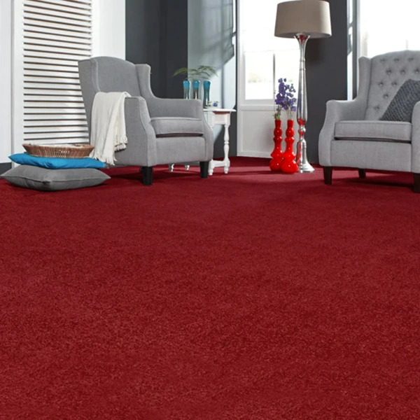 Red Frieze Carpet (Twist Carpet)